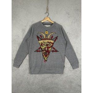 NEW GLMR Kills Original Pizza Pentagram Baphomet Sweater M * RARE *